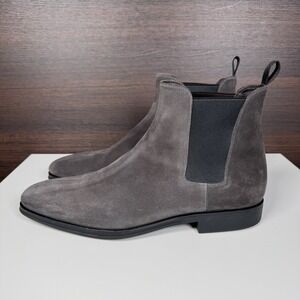 Monte Rosso Enrico Chelsea Boots Men's 12 M -  Suede Leather Gray -Made In Italy